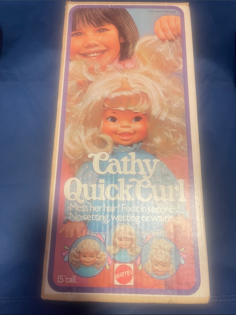 Mattel Cathy Quick Curl Blonde Doll with Pink Accents